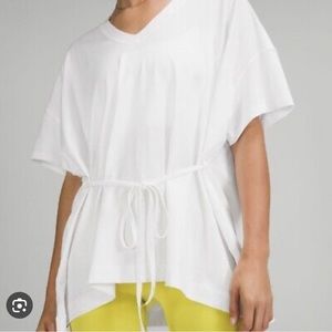 Lululemon V-Neck tie Tshirt